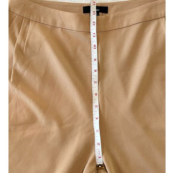 Lulus Kick It Beige High-Waisted Trousers Dress Pants Size XL Pleated Office NWT - Picture 10 of 15